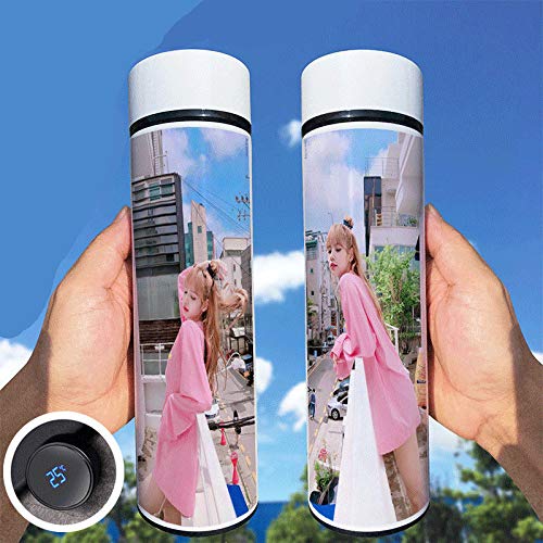 Amazon.co.jp: 水筒 魔法瓶 スマート 温度表示 Blackpink lisa ボトル