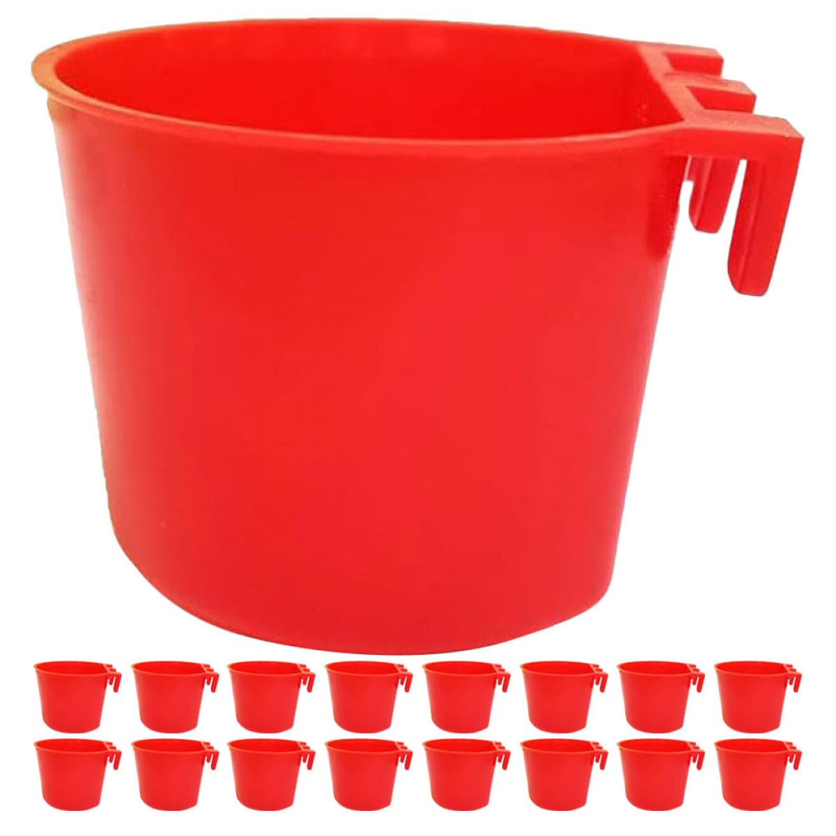 TOYANDONA 30 Comederos para Jaulas de Pájaros de Plástico PP Resistentes al Desgaste, Cuencos Colgantes Versátiles para Alimentación en Interiores y Exteriores