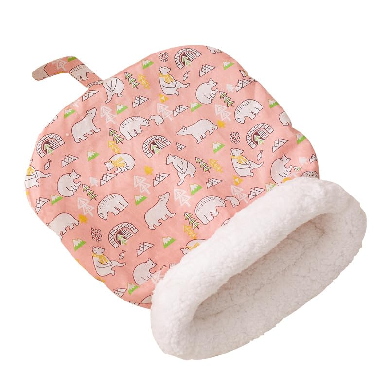 FineUsea Soft & Safe Cat Tunnel Sleep Bag Bed Cozy Hideway for Kitty's Comfort (Pink, Large)