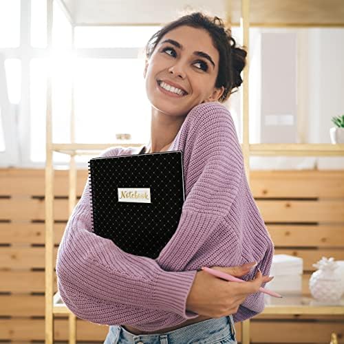 A4 Notebook - Soft Ring 2 Pack Lined Notebook A4 with Premium Paper, Wirebound, Easily Tear Off, College Ruled Journal, 29.6 X 23 cm