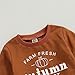 kacubwyy Infant Toddler Baby Boys Sweatshirt Suit Long Sleeve Pumpkin Letter Sweater Solid Pants Halloween Baby Outfits
