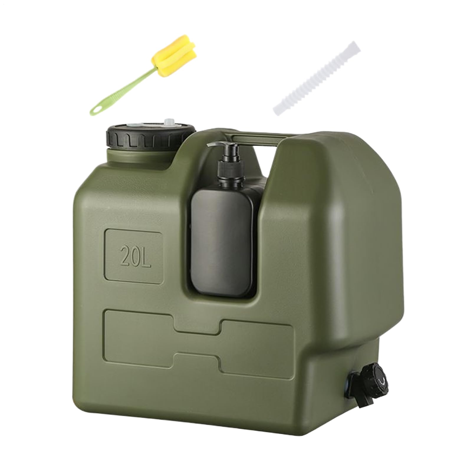 Tragbarer Wassertank,Leckdicht Mit Reinigungsbürste - Ohne Leckage Tragbare Wasserbehälter - Für Trinken Bei Outdoor-Aktivitäten Wie Wandern, Picknick, Reisen, Notfall, Roadtrip,