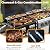 EROMMY 2-in-1 Dual Fuel Propane & Charcoal Grill Combo with Side Burner, Porcelain-Enameled Cast Iron Grates, 646SQIN Large Cooking Area for Outdoor Patio Backyard Barbecue & Party Events