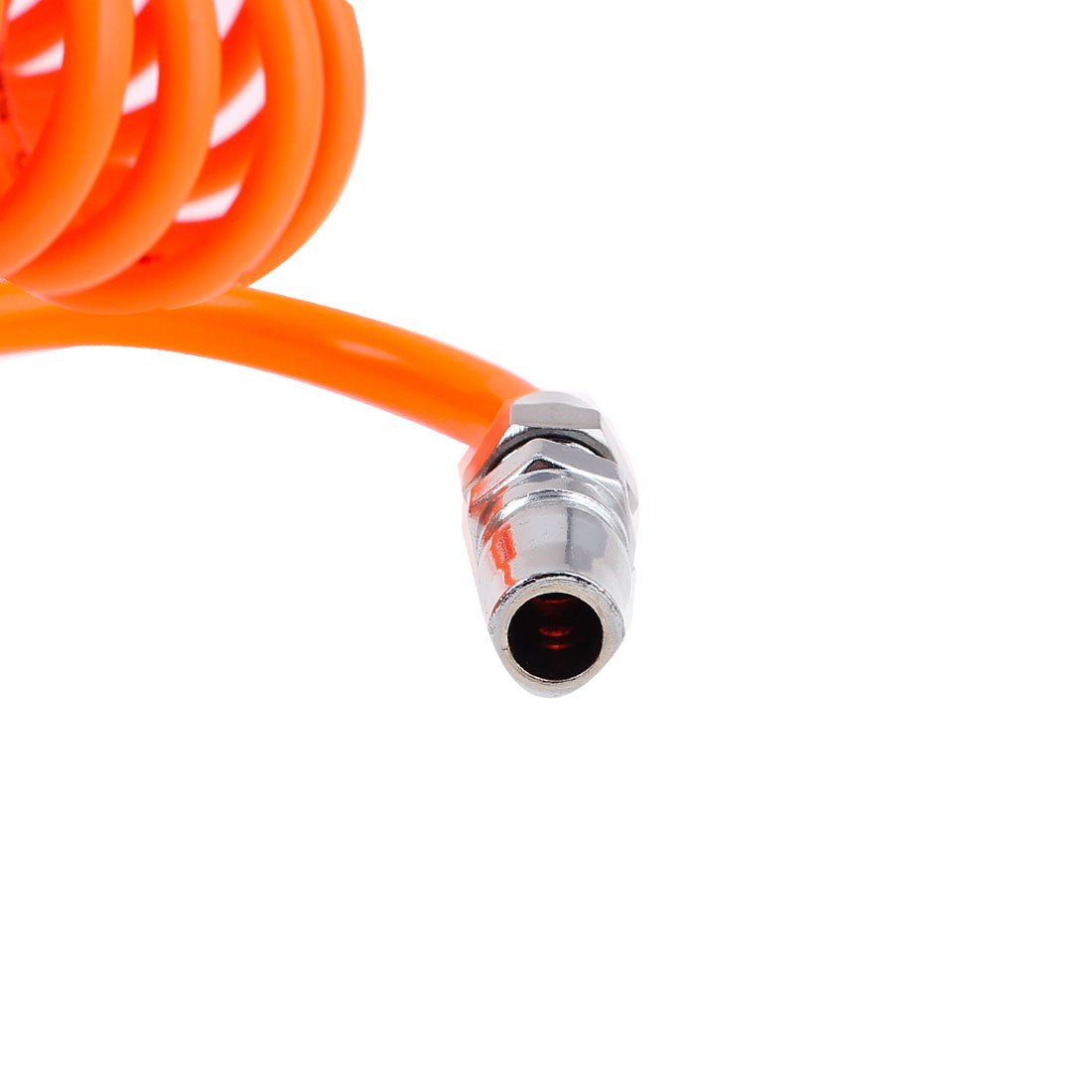 sourcingmap 9 Meters Length 8mm x 5mm Polyurethane Coiled Air Hose Tube Orange - Image 3