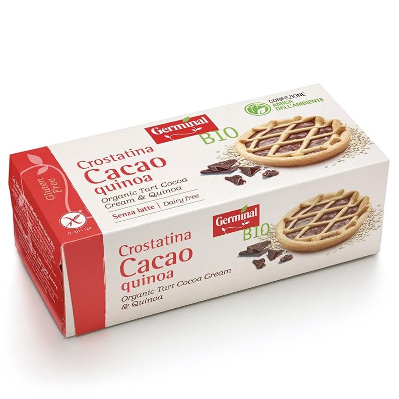 Tartaleta de Cacao y Quinoa Sin Gluten Bio 200g – Ecológica | Snack Saludable Sin Lactosa | Ideal para Desayuno o Merienda