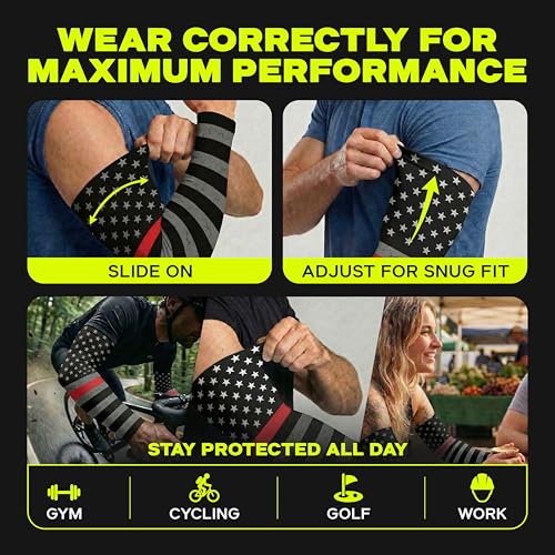 Image of ARMORAY Arm Sleeves for Men and Women - UV Sun Protection Cooling Compression - Tattoo Cover Up Sleeve for Daily Wear & Work