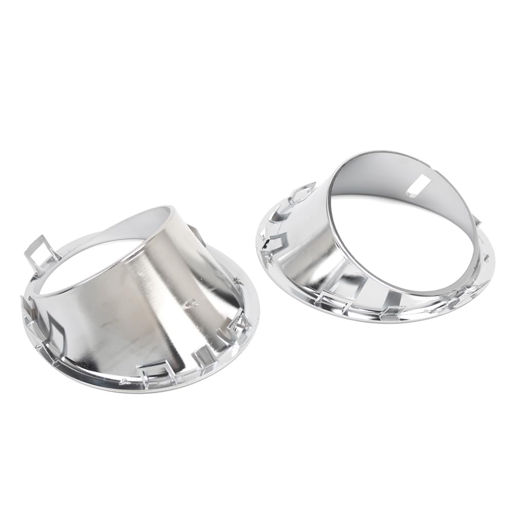 Cninba13 1 Pair (Left & Right Side) Lamp Trim Ring Front Fog Light Lamp Ring Light Covers ABS For Mini Cooper R55 R56 R57 2007-2011