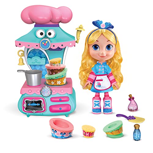 Just Play Disney Junior Aliceâ€™s Wonderland Bakery 10 Inch Alice & Magical Oven Playset, Dolls and Accessories, Kids Toys Ages 3 and Up, Multi-Color, (98518)