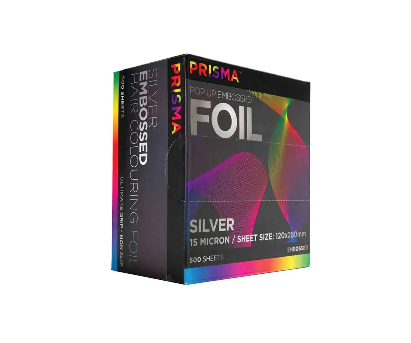 Silver Prisma Foil Embossed PoP-Up 120mm x 273mm, 500 sheets (SOUL TRAIN)