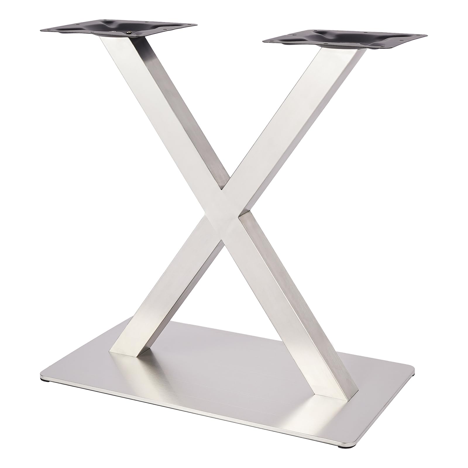 Pieds de table en métal blanc double robustesse de 700 mm