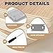 KAKUPPA 4PCS Edge Banding Trimmer Replacement Blades with Screwdriver, Replacement Blades for Woodworking, Professional Edge Trimming Tool for Veneer PVC ABS Materials, Wood Workers DIY Project Tools