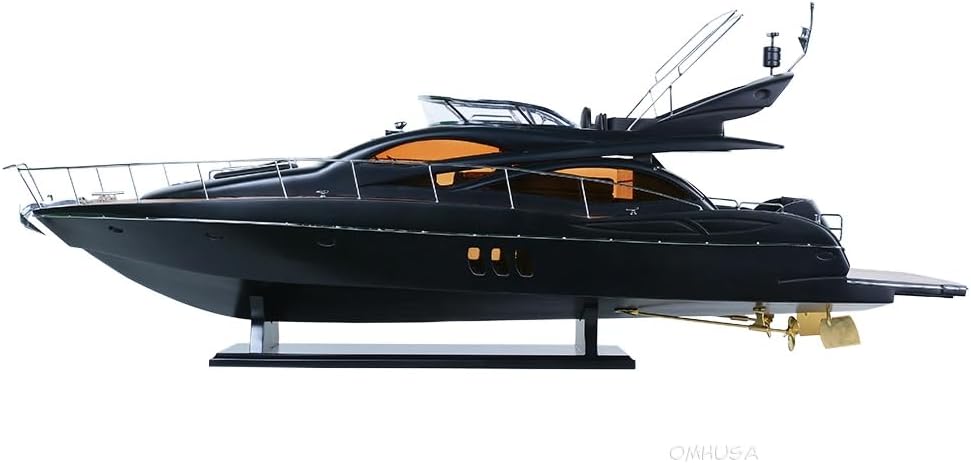 Old Modern Handicrafts Manhattan Sunseeker Black (30L x 6W x 6H) – Handmade Nautical Décor Gift