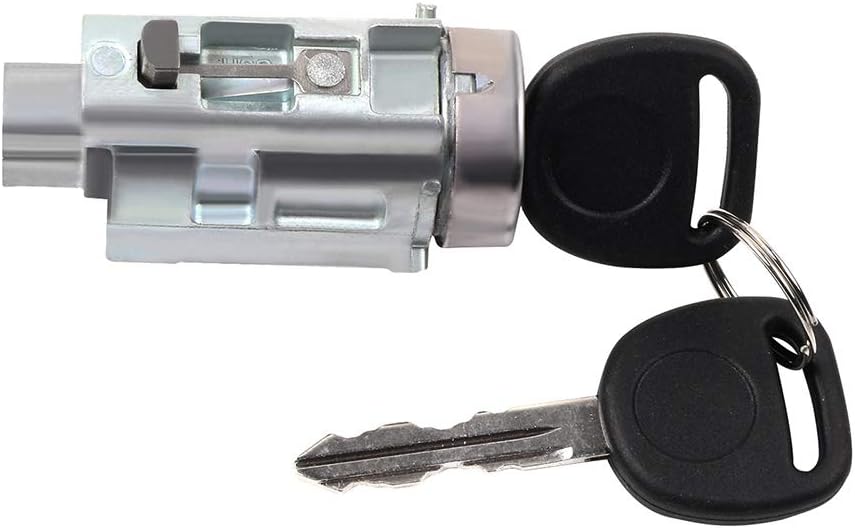 OE 12458191 Ignition Lock Cylinder with Keys Compatible with Lock Cylinder w/2 Keys for Chevy for Malibu Impala Olds Alero for Pontiac Grand Am