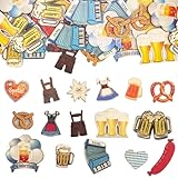 Thème fort : les patchs en bois couvrent les chopes de bière, les costumes, les rouleaux et d'autres éléments, correspondant exactement au thème de l'Oktoberfest à Munich, créant une atmosphère de fête pure pour les décorations de fête, l'artisanat et d'autres scènes.