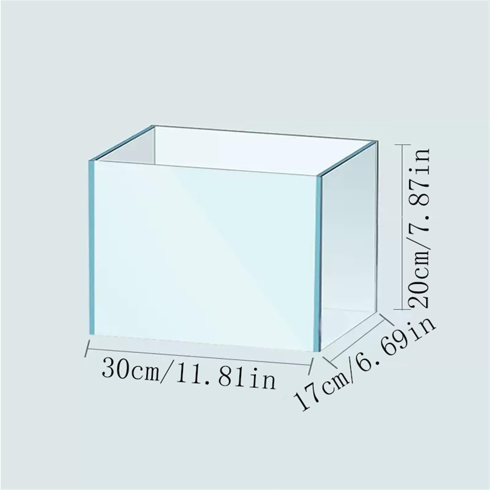 Akwarium rybne Super White Fish Tank Desktop Living Room Ecological Fish Tank Small Goldfish Tank Large Transparent Glass Fish Tank Home Office Akwarium(003)