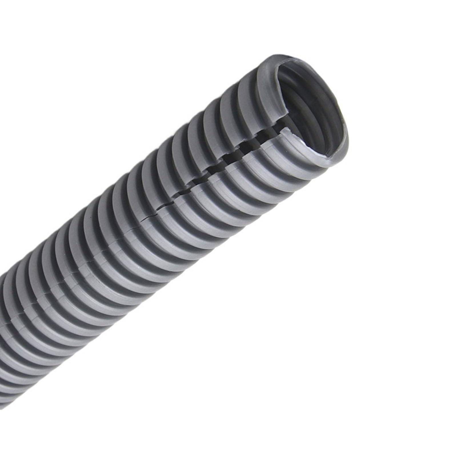 Tubo corrugato flessibile in PP， Guaina corrugata in PP da 1 metro multicolore in varie dimensioni(Grijs,AD 34.5 x ID 29mm)