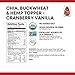 Nature's Path Qi'a Superfood Organic Gluten Free Cranberry Vanilla Chia,Buckwheat and Hemp Cereal Topper,7.9 Ounce,Non-GMO,6g Plant Based Protein,1.9 grams of ALA Omega-3s,by Nature's Path (Pack of 5)