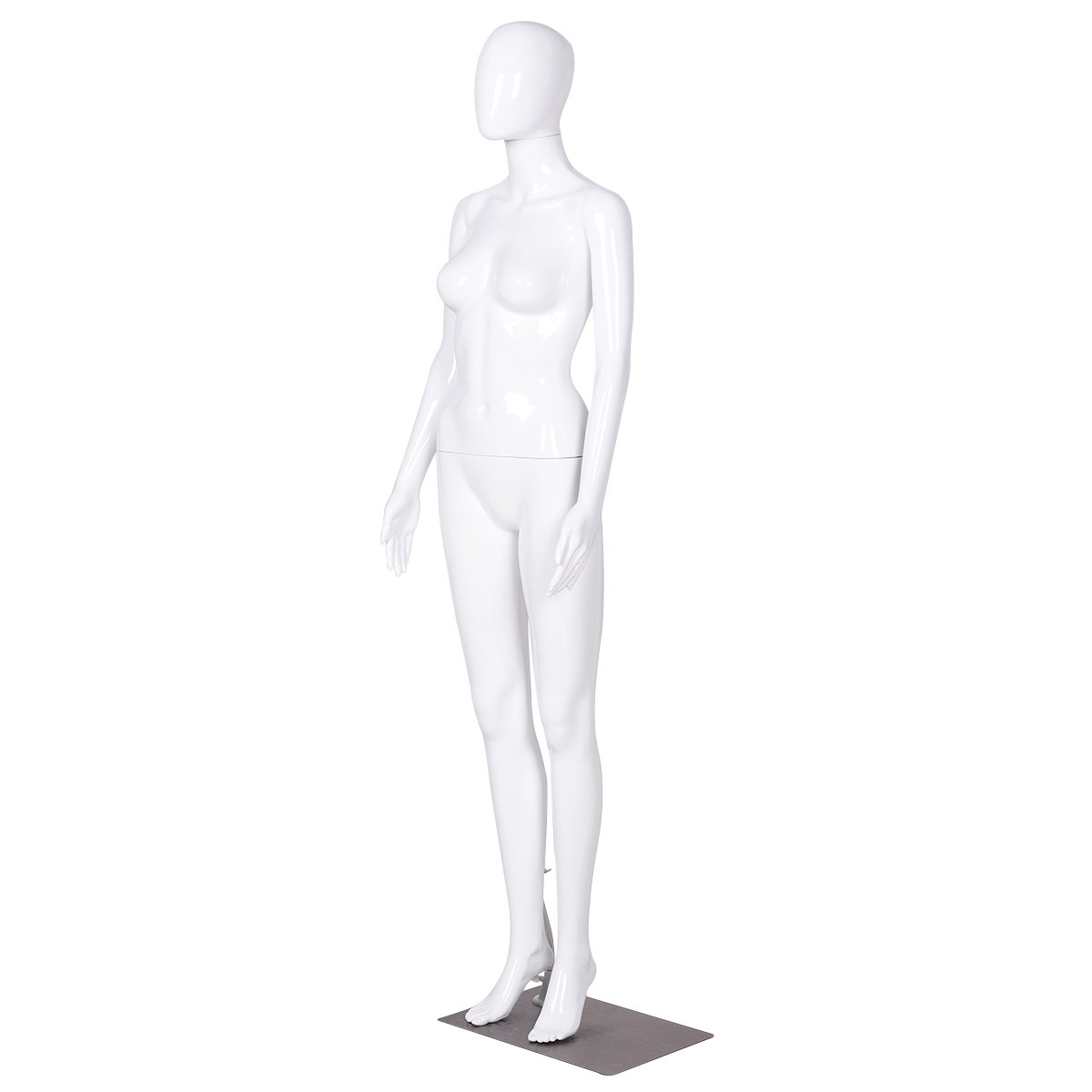 Buy Giantex Female Mannequin Stand Dress Form Egghead Plastic Full Body