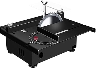 Mini Precision Table Saw,Multifunction DIY Handmade Woodworking,30mm Cutting Depth for DIY Handmade Wooden Model Crafts,Table Saw Mini Desktop Circular Saw Cutter Lathe,C