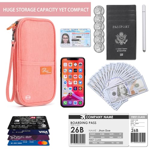 Image of VanFn RFID Travel Passport Wallet, Family Passport Holder, Trip Document Organizer P.Travel Series