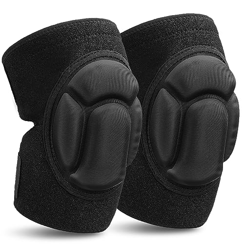 Adjustable Anti Slip Knee Support with Patellar Fixation, Collision Protection for Sports & Garden Work, Durable EVA Lining – 1 Pair