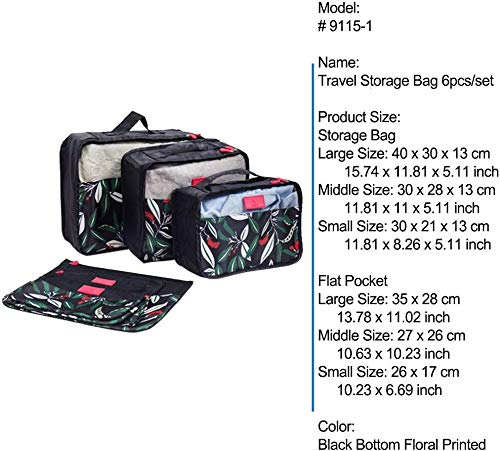 Bolsas de almacenaje para ropa de viaje con separadores para ropa interior 4
