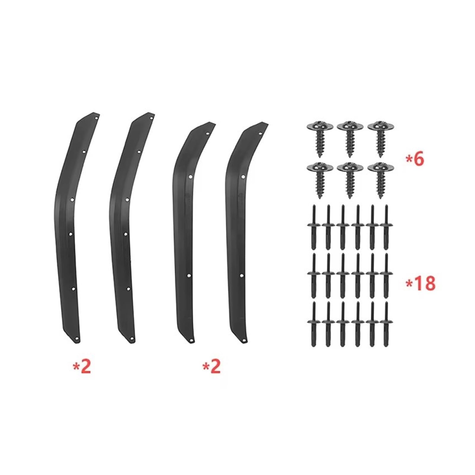 Parafanghi Per Auto Per Jeep Per Wrangler JK 2007-2017