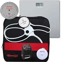 Kit Adipômetro/Plicômetro Científico Nutrição Avaliação Física Sanny - KNS1016