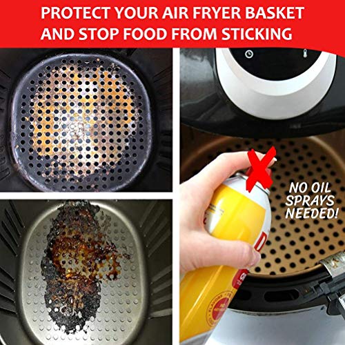 ADSE Forro de silicone, forro de fritadeira a ar, reutilizável, tapete de silicone antiderrapante, a
