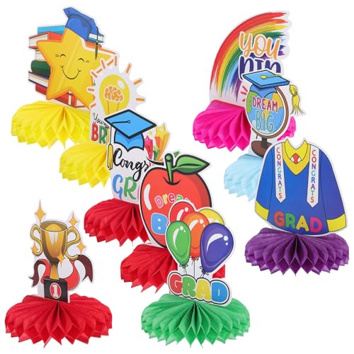 Decoración de papel para graduación infantil en fiestas al aire libre STOBAZA de 9 piezas