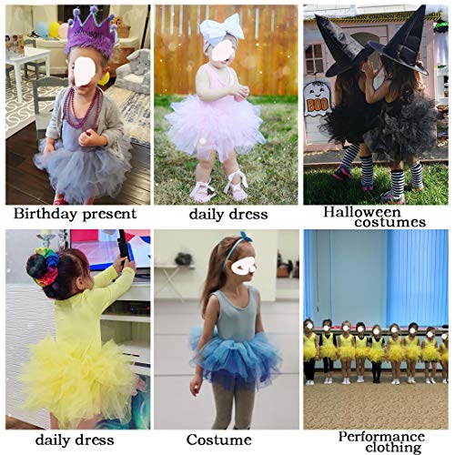Image of Girls' Camisole Dance Tutu Leotard with Fluffy 4-Layers Ballet Dress for Ballerina (18 Months - 7 Years)
