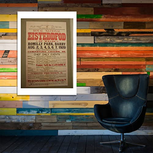 Affiche 1920 Eisteddfod encadrée Spiffing Prints mat M pour décorer un bureau