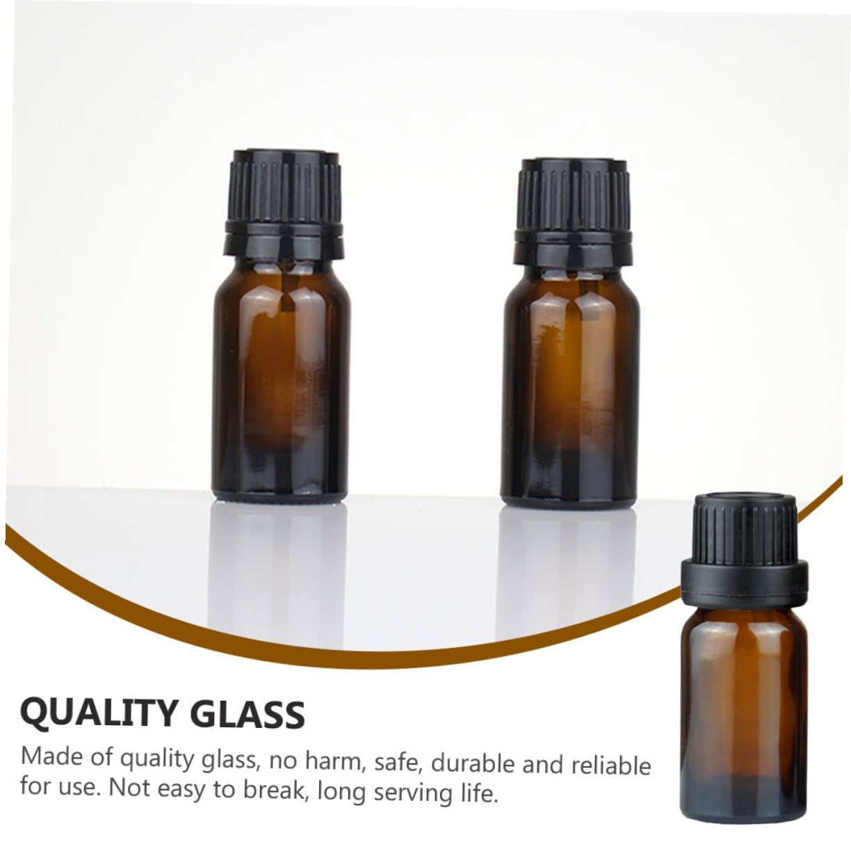 Alipis Braune Glasfläschchen Nachfüllbare Parfüm und Kosmetikflaschen 15 Ml 20 Stück Auslaufsicher und Einfach zu Transportieren für Ätherische Öle für Unterwegs