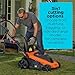 BLACK+DECKER 20-Inch Corded Electric Lawn Mower, Ultra Light Push Mower, 13-Amp High Output Motor, 3 in 1 Cutting Versatility, Tool Free Height Adjustment, 7-setting Cutting Height (MM2000)