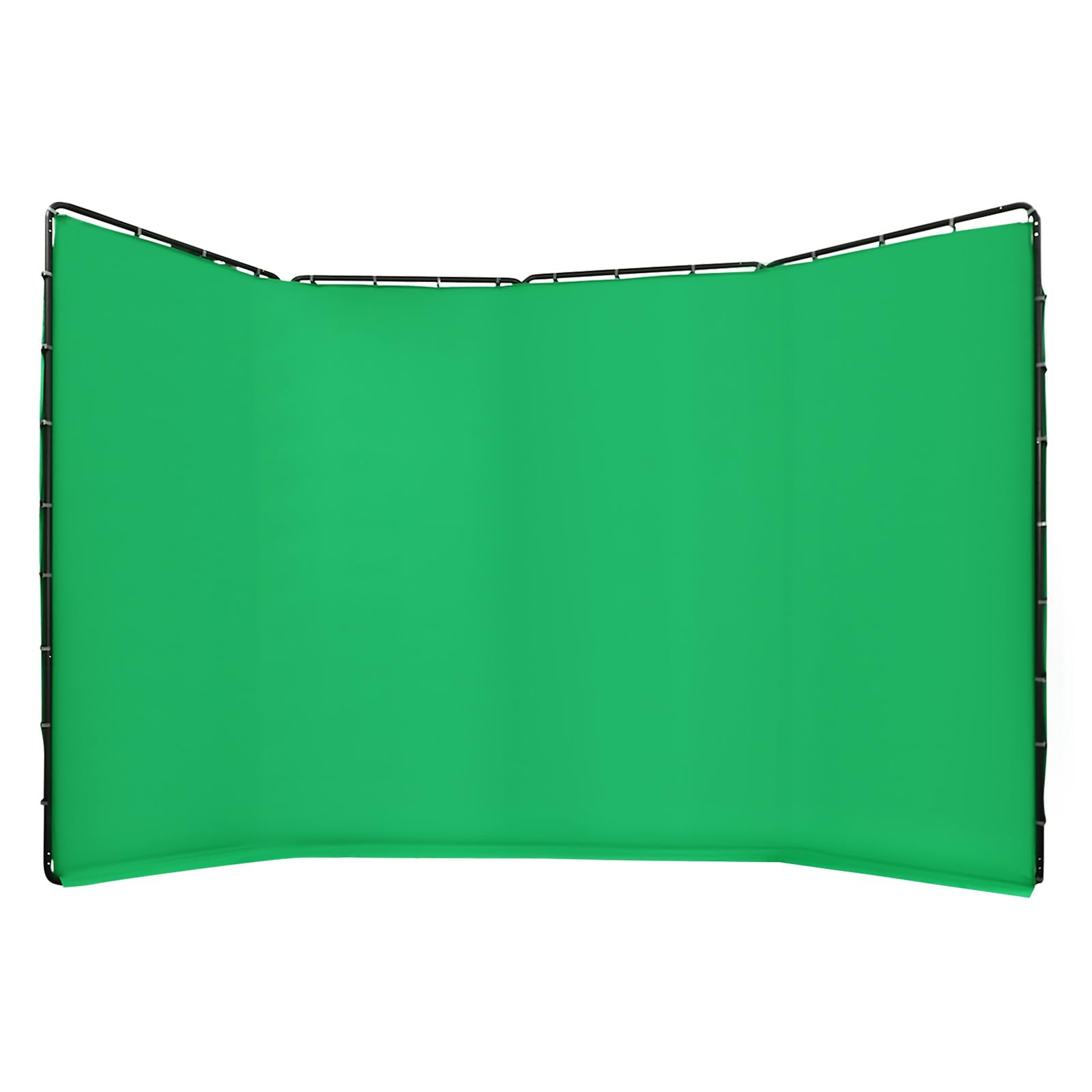 Supporto per sfondo fotografico, 4 x 2,4 m, con tessuto verde e borsa | Supporto pieghevole in metallo da 0,8 mm, 4 pezzi, per foto e video e riprese di prodotti
