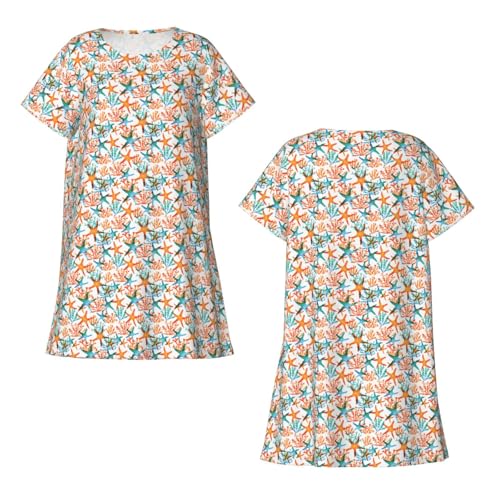 Chemise de nuit manches courtes idéale pour les nuits chaudes
