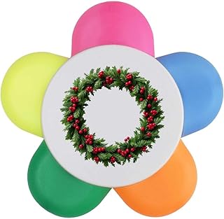 Azeeda 'Christmas Wreath' Flower Shape Highli...