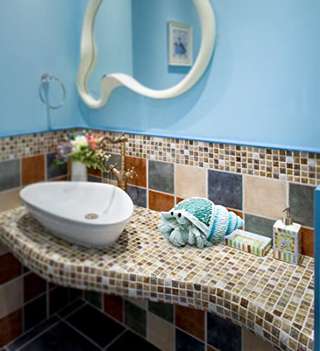 Usupgift Resin Ocean Series Statue Figurines For Gifts Home Bathroom Living Room Garden Desk Decor (Blue-Hermit Crab) #TOP6