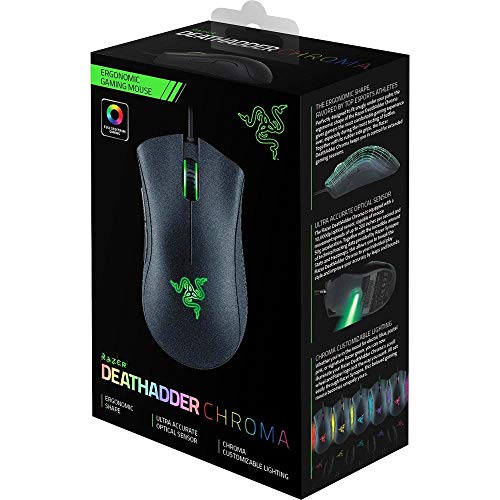 Image of Razer DeathAdder Chroma Ergonomic Gaming Mouse (Multicolor)