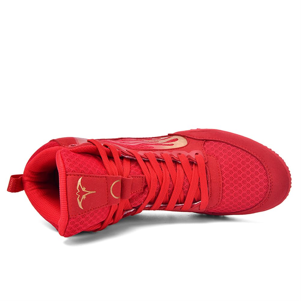 Buty bokserskie wysokie buty zapaśnicze dla mężczyzn lekkie antypoślizgowe do fitnessu i sztuk walki