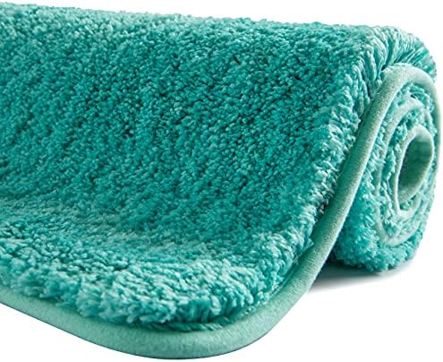 SFLXO 120cm x 70cm Non Slip Bath Mat Machine Washable Bath Mats For Bathroom Durable Soft Bath Rugs Water Absorbent Bathroom Mats Fluffy Microfiber Bath Rug Deep Grey