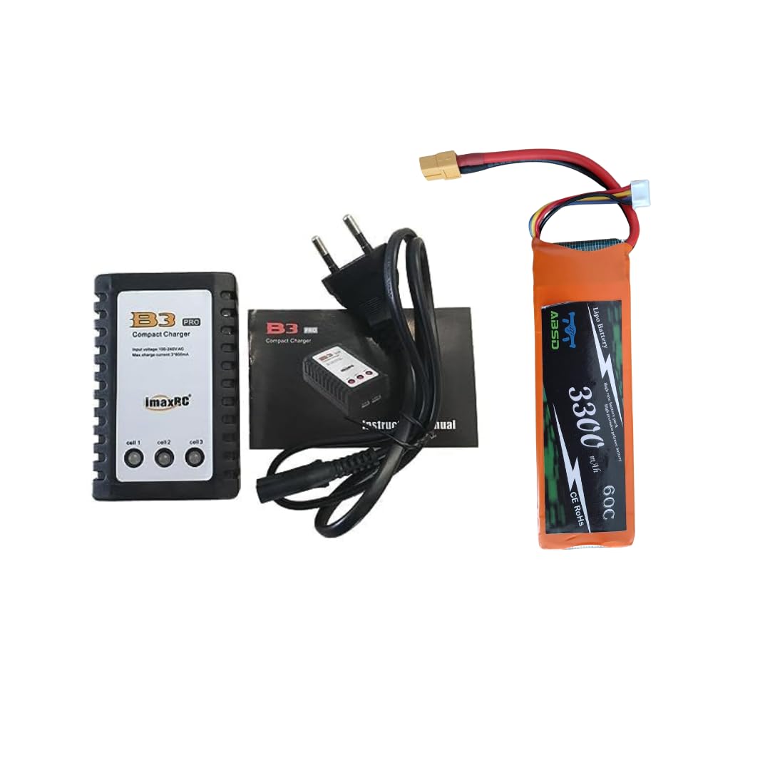 3300 mah 3S 60C Li-Po Battery with B3 Charger-image-34