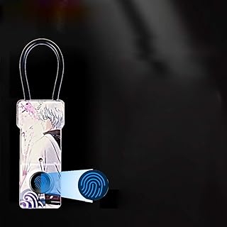 KXDFDC Fashion Smart Keyless Fingerprint Padlock USB Rechargeable Waterproof Anti-Theft Security Padlock Door Luggage Lock