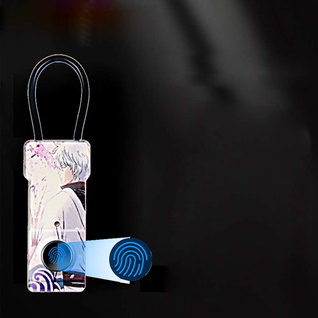 Cadenas empreinte digitale intelligent sans clé rechargeable USB de sécurité