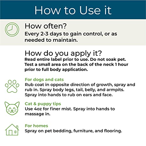 Image of Wondercide - Flea, Tick & Mosquito Spray for Dogs, Cats, and Home - Flea and Tick Killer, Control, Prevention, Treatment - with Natural Essential Oils - Pet and Family Safe - Lemongrass 4 oz