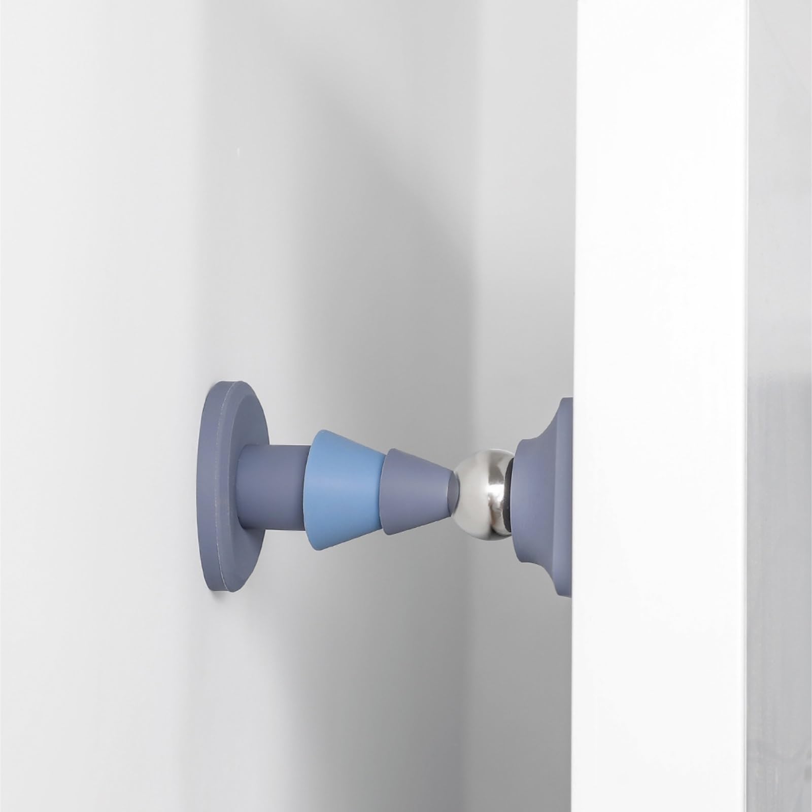 topes para puertas Tope de puerta magnético anticolisión, Hardware suave y silencioso, Tope de puerta magnético for pared for dormitorio y sala de estar suelo(Blu)