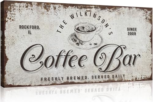 Tailored Canvases Custom Coffee Bar Sign