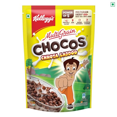 Kelloggs Chocos Chhota Laddoo with Chhota Bheem Cut Out mask, with Whole Grain, Source of Fibre, High in Calcium & Protein, with 10 Essential Vitamins & Minerals, Breakfast Cereals, 375g Pack (B08LNS5HJS) Amazon Price History, Amazon Price Tracker
