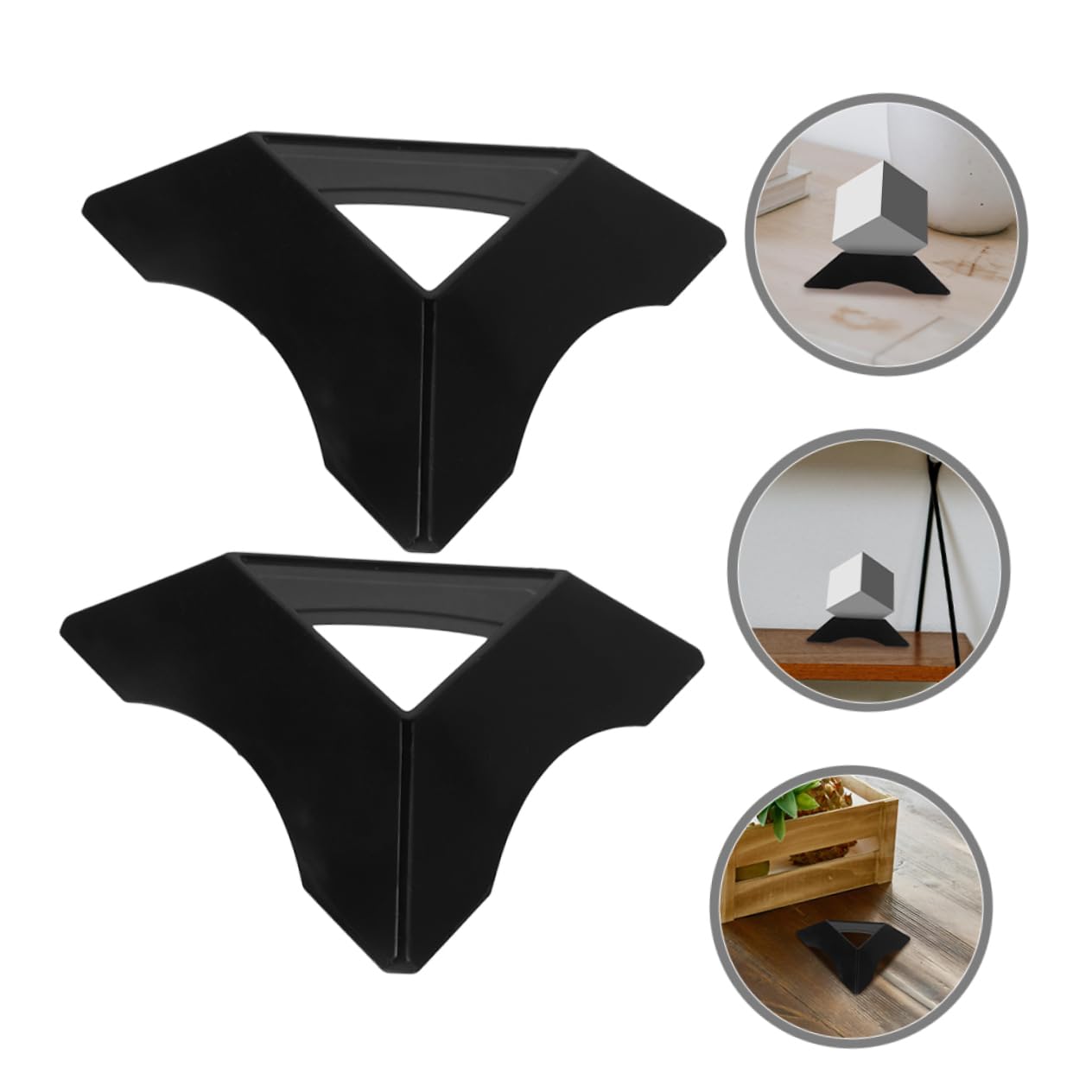 HOOTNEE 30pcs Mini Cube Stand Plastic Speed Cube Holder Kids Game Puzzle Display Triangular Base Desktop Tripod for Home Office