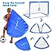 JOGENMAX Portable Kids Soccer Goal, 4X3FT Pop Up Goal Nets Set of 2, with Agility Training Cones, Carry Case Gift for Kids Teen Boy & Adults